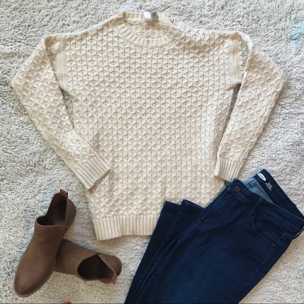 Cream sweater